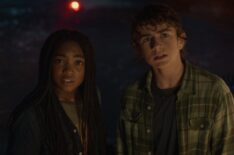 Leah Sava Jeffries as Annabeth and Walker Scobell as Percy in 'Percy Jackson and the Olympians' - Season 1, Episode 5