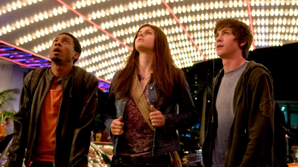 Brandon T. Jackson, Alexandra Daddario, Logan Lerman in 'Percy Jackson and the Olympians: The Lightning Thief' (2010)