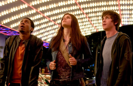 Brandon T. Jackson, Alexandra Daddario, Logan Lerman in 'Percy Jackson and the Olympians: The Lightning Thief' (2010)
