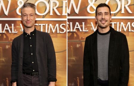 Peter Scanavino and Octavio Pisano at the 'Law & Order: SVU' Season 25 Anniversary Party