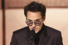 Robert Downey Jr at the 81st Annual Golden Globe Awards