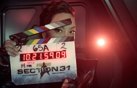 Michelle Yeoh behind the scenes of 'Star Trek: Section 31'