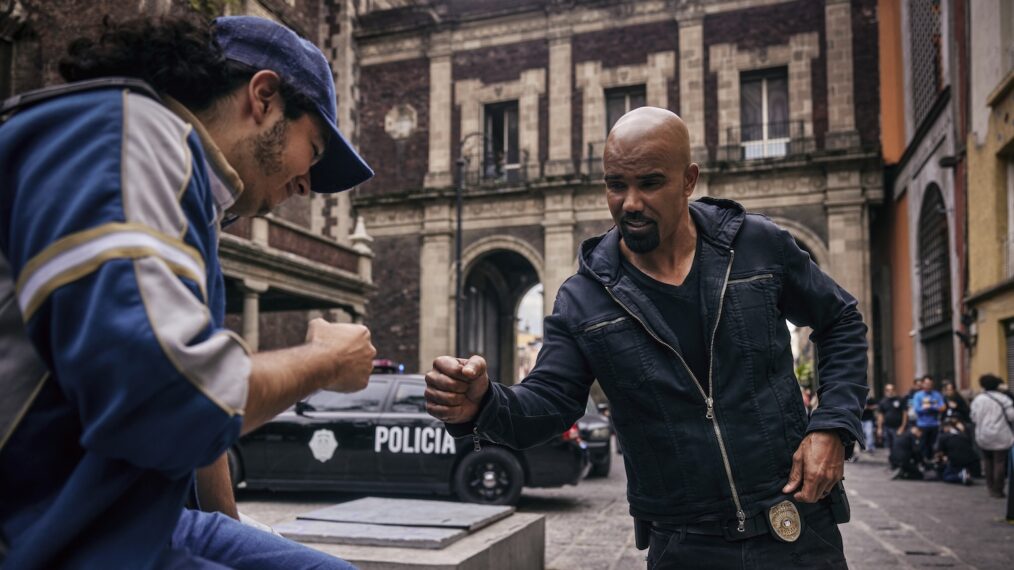 Armando Duran as Ballcap Boy and Shemar Moore as Daniel 