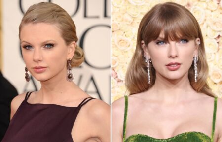 Taylor Swift at the Golden Globe Awards then and now