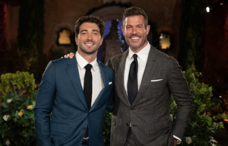 Joey Graziadei and Jesse Palmer in 'The Bachelor' Season 28