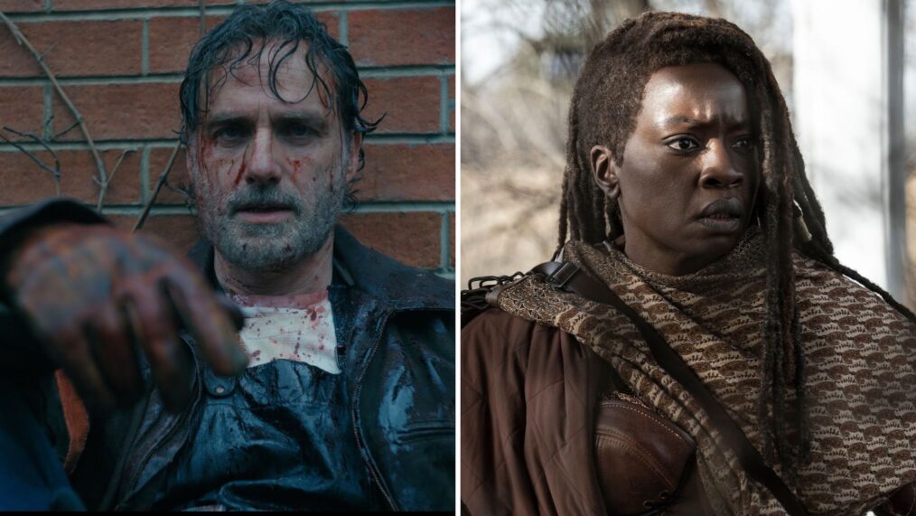 Andrew Lincoln and Danai Gurira in 'The Walking Dead: The Ones Who Live'