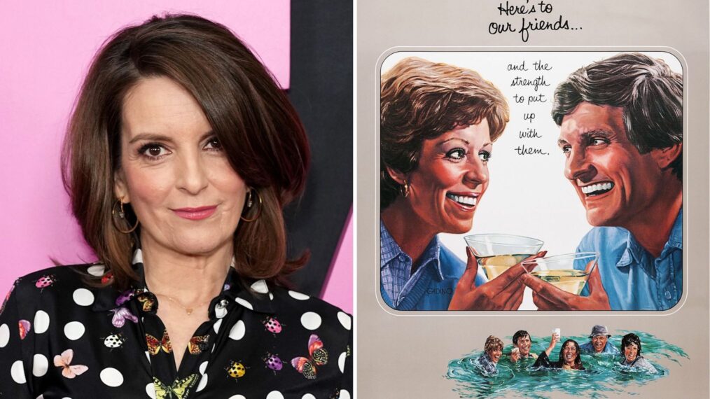 Tina Fey (L); 'The Four Seasons' (1981) movie poster (R)