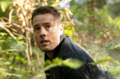 Justin Hartley as adult Colter Shaw on a mission in an Oregon forest in Tracker - 'Klamath Falls'