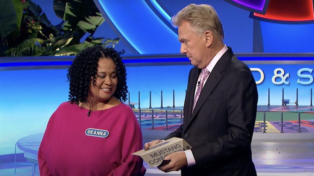 Wheel of Fortune contestant with Pat Sajak