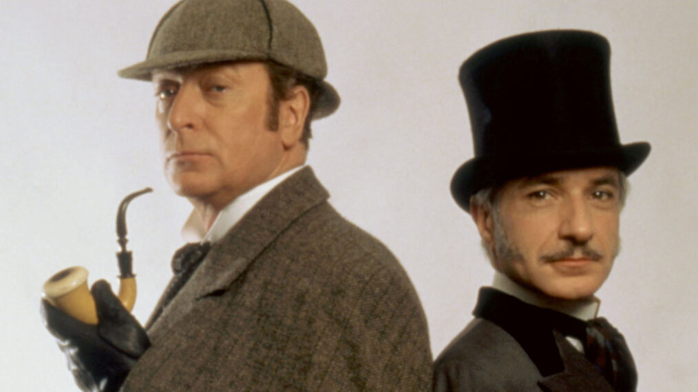 Michael Caine as Sherlock Holmes and Ben Kingsley as John Watson in 'Without a Clue'