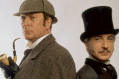Michael Caine as Sherlock Holmes and Ben Kingsley as John Watson in 'Without a Clue'