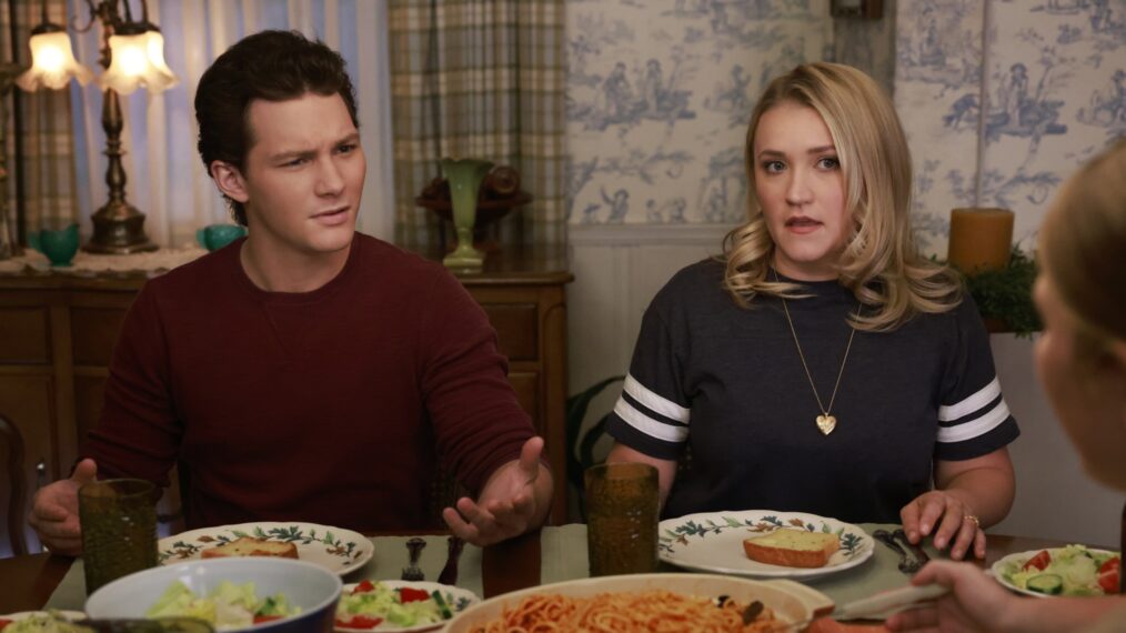 Montana Jordan and Emily Osment in 'Young Sheldon'