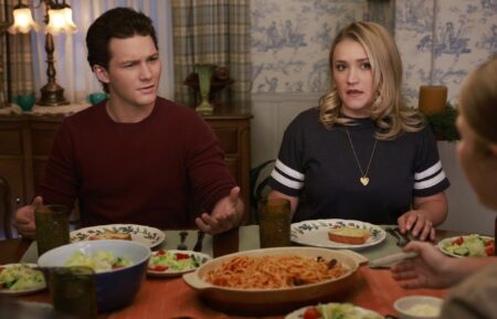 Montana Jordan and Emily Osment in 'Young Sheldon'