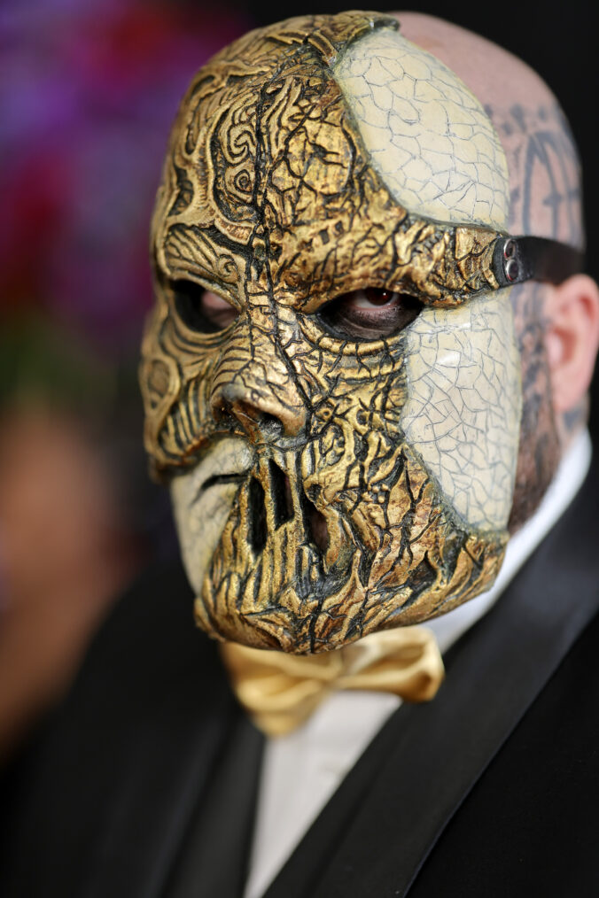 LOS ANGELES, CALIFORNIA - FEBRUARY 04: Shawn Crahan of Slipknot attends the 66th Grammy Awards at Crypto.com Arena on February 04, 2024 in Los Angeles, California. (Photo by Neilson Barnard/Getty Images for The Recording Academy)