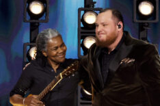 Tracy Chapman and Luke Combs perform onstage during the 66th Grammy Awards