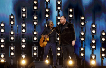 Tracy Chapman and Luke Combs perform onstage during the 66th Grammy Awards