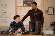 Chris Perfetti and Tyler James Williams in 'Abbott Elementary' Season 3