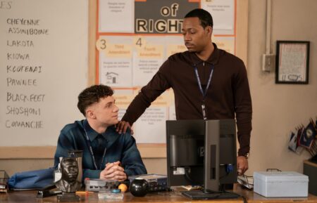 Chris Perfetti and Tyler James Williams in 'Abbott Elementary' Season 3