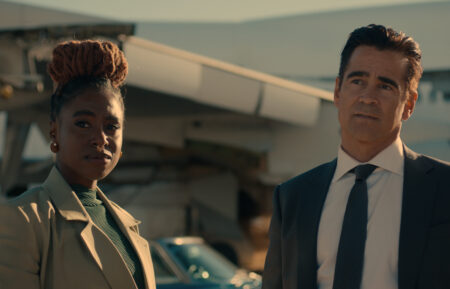 Kirby Howell-Baptiste and Colin Farrell in Sugar