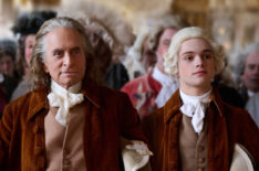 Michael Douglas and Noah Jupe as Temple Franklin in Franklin