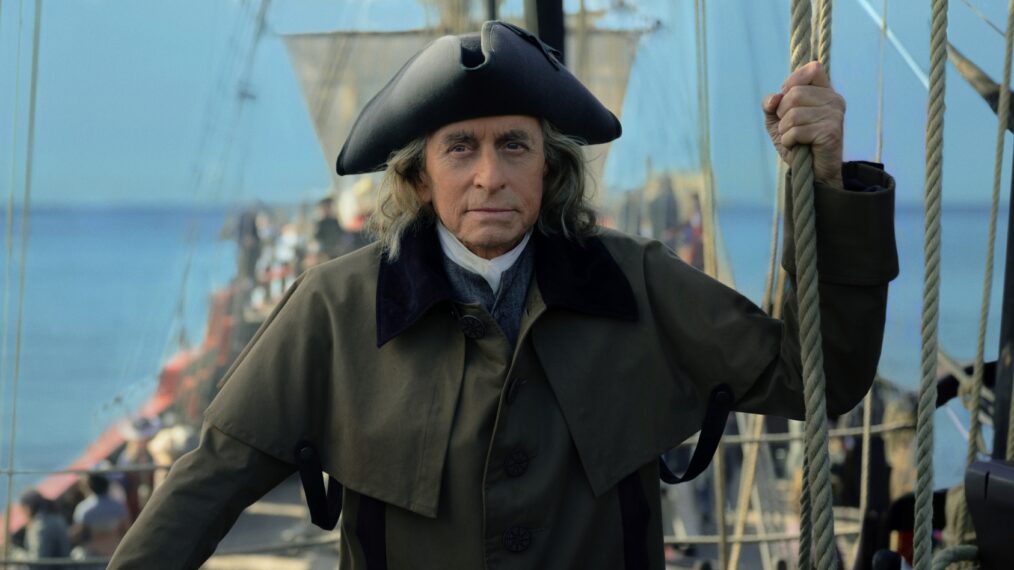 Michael Douglas as Benjamin Franklin in Franklin