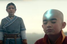 Kiawentiio as Katara, Gordon Cormier as Aang in Avatar: The Last Airbender