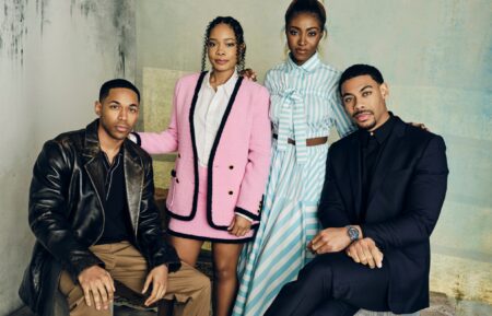 Genius: MLK/X for TV Insider - Aaron Pierre, Kelvin Harrison Jr., Weruche Opia, and Jayme Lawson