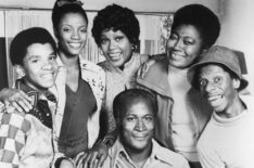 Ralph Carter, BernNadette Stanis, John Amos, Ja'net DuBois, Esther Rolle, Jimmie Walker in Good Times