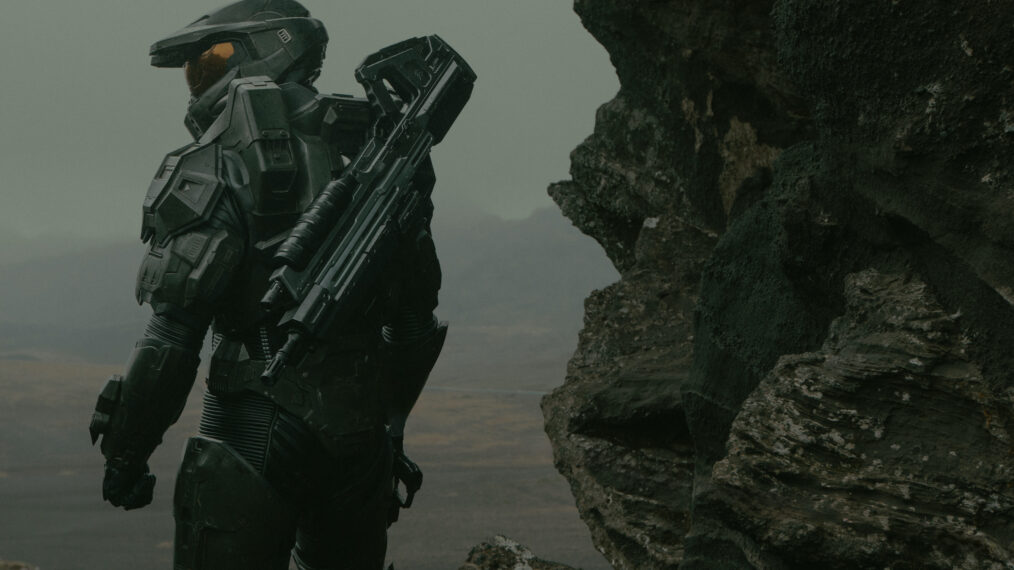 Pablo Schreiber als Master Chief in Halo Folge 1, Staffel 2, Streaming auf Paramount+ 2024. Bildnachweis: Adrienn Szabo/Paramount+