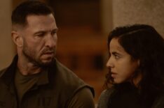 Pablo Schreiber as Master Chief and Cristina Rodlo as Corporal Perez in Halo - episode 3, season 2