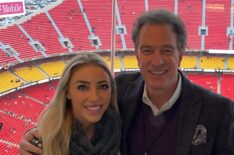 Olivia Harlan Dekker with her father Kevin Harlan