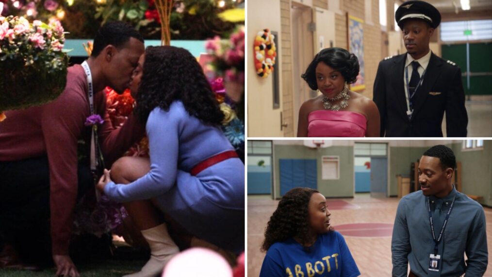 Tyler James Williams and Quinta Brunson as Gregory and Janine for 'Abbott Elementary'