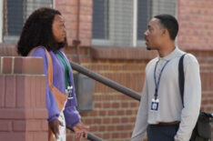 Quinta Brunson and Tyler James Williams in 'Abbott Elementary'