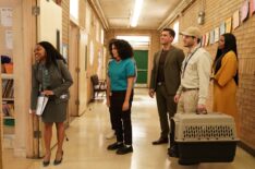 Quinta Brunson, Kimia Behpoornia, Josh Segarra, Ryan O'Flanagan, and Janelle James in 'Abbott Elementary' Season 3