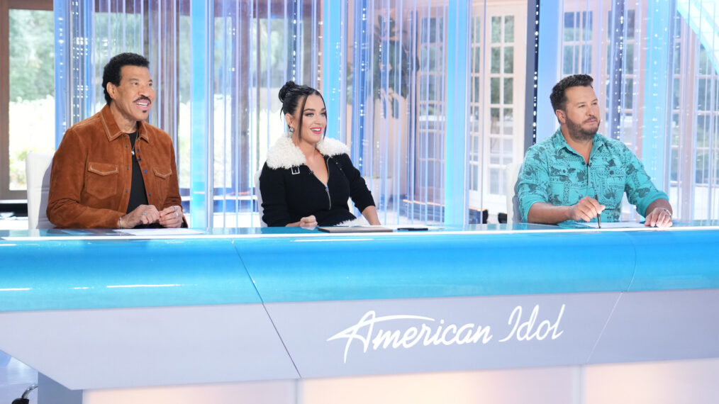 Lionel Richie, Katy Perry, and Luke Bryan on American Idol 2024