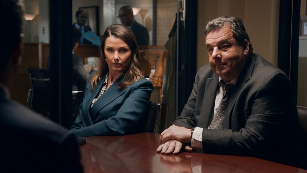Bridget Moynahan as Erin Reagan Boyle and Steve Schirripa as Anthony Abetemarco — 'Blue Bloods' Season 14 Episode 2