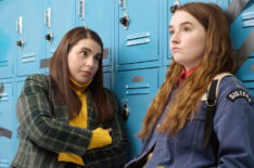 Beanie Feldstein and Kaitlyn Dever in Booksmart