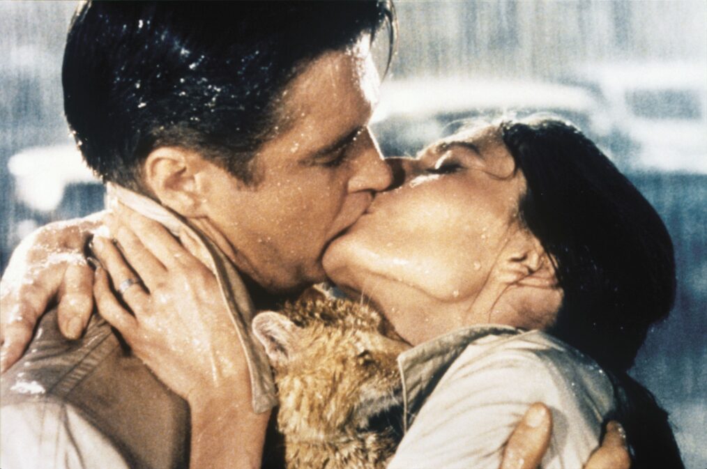 George Peppard and Audrey Hepburn in Breakfast at Tiffany's