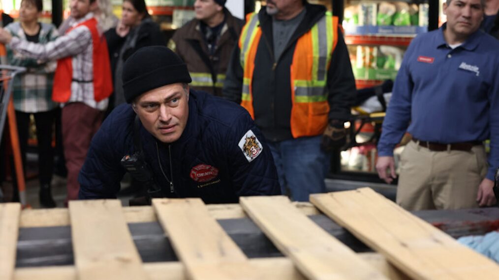 Taylor Kinney as Kelly Severide and TC Rose as victim — 'Chicago Fire' Season 12 Episode 3