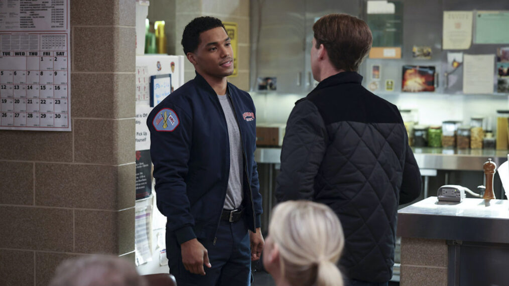 Rome Flynn as Gibson, Jesse Spencer as Matt Casey — 'Chicago Fire' Season 12 Episode 6