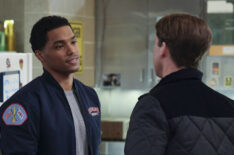 Rome Flynn as Gibson, Jesse Spencer as Matt Casey — 'Chicago Fire' Season 12 Episode 6