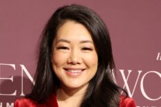Crystal Kung Minkoff on red carpet