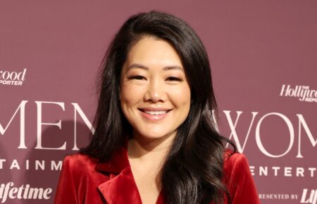 Crystal Kung Minkoff on red carpet