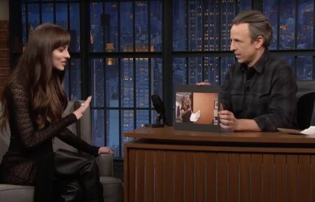 Dakota Johnson on Late Night with Seth Meyers