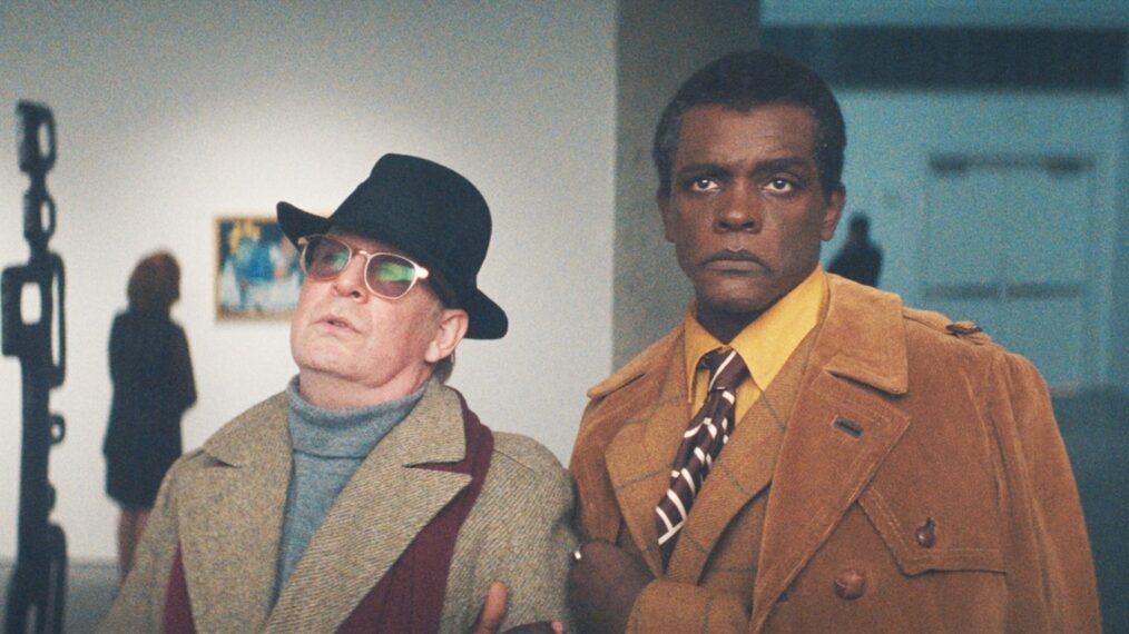 Tom Hollander as Truman Capote and Chris Chalk as James Baldwin in 'Feud: Capote Vs. The Swans'