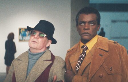 Tom Hollander as Truman Capote and Chris Chalk as James Baldwin in 'Feud: Capote Vs. The Swans'