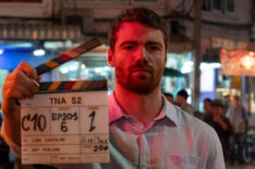 Gabriel Basso filming 'The Night Agent' Season 2