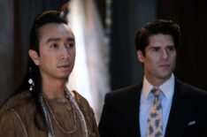 Roman Zaragoza and Asher Grodman in 'Ghosts' Season 3