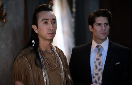 Roman Zaragoza and Asher Grodman in 'Ghosts' Season 3