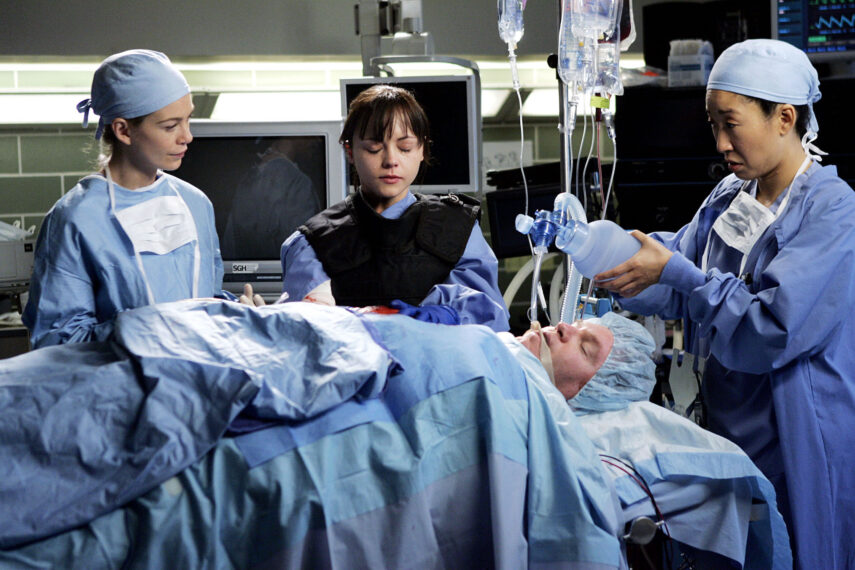 Ellen Pompeo, Christina Ricci, Sandra Oh in 'Grey's Anatomy' Season 2